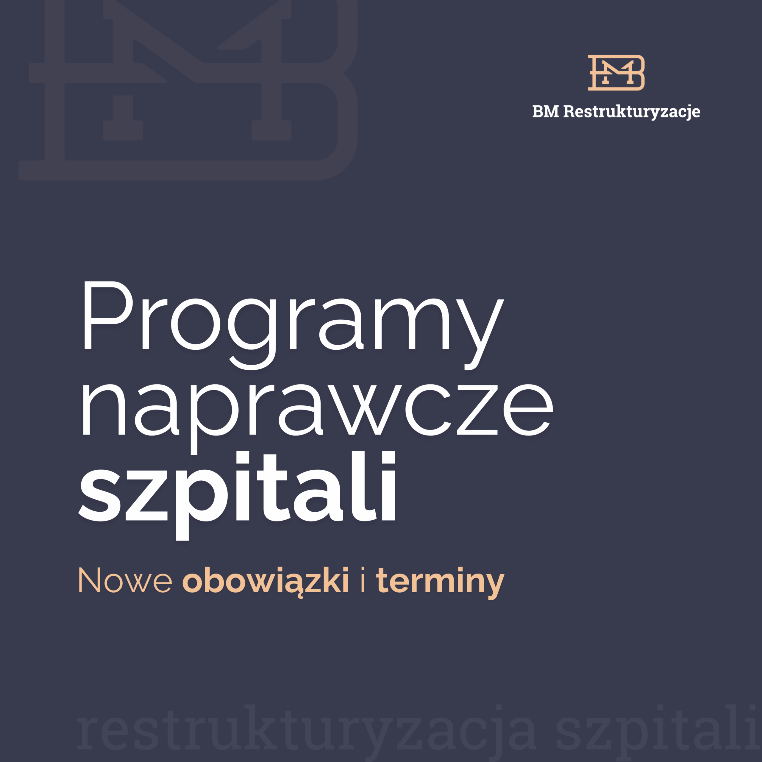 Programy naprawcze szpitali – nowe obowiązki i terminy. Reforma szpitali 2025.